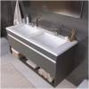 Раковина Uperwood Modul 2911020342 двойная, белая глянцевая, 120x45 фото 4