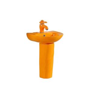 Раковина Gid Aventura 69906 Nb192-OR 43 см, оранжевая