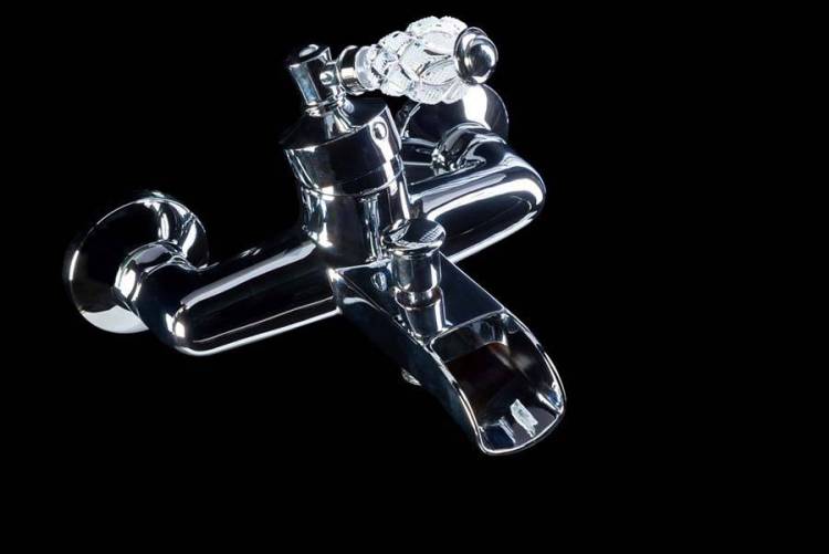 Смеситель для ванны Boheme Vogue Crystal 223-CRST хром
