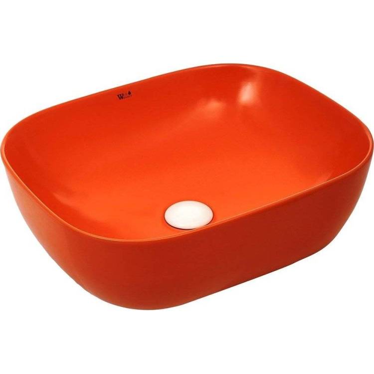 Раковина Weltwasser WW Elbach 10000004526 2143 50 см, оранжевая матовая