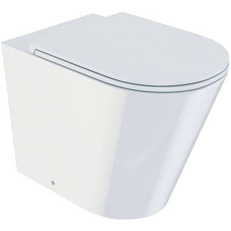 Унитаз приставной Iddis Calipso Rimless CALRDSEi26 безободковый, с крышкой-сиденьем микролифт