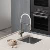 Смеситель для кухни Sancos Imola (Имола) SC4010BNwh с подключением к фильтру для воды, брашированный никель с белым изливом фото 2