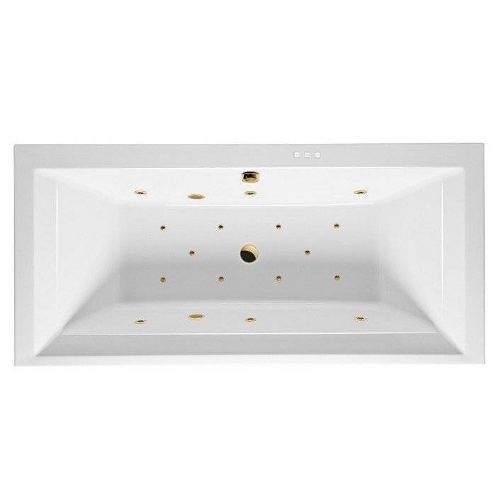 Акриловая ванна Excellent Crown Grand 190x90 "RELAX" (золото)