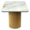 Стол Bradex Home Festa RF 0805 керамогранит calacatte gold, золото 140x85x77 фото 3