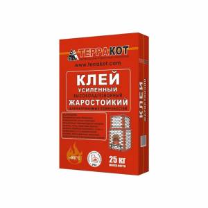 Клей для печной плитки жаростойкий Терракот, 25 кг