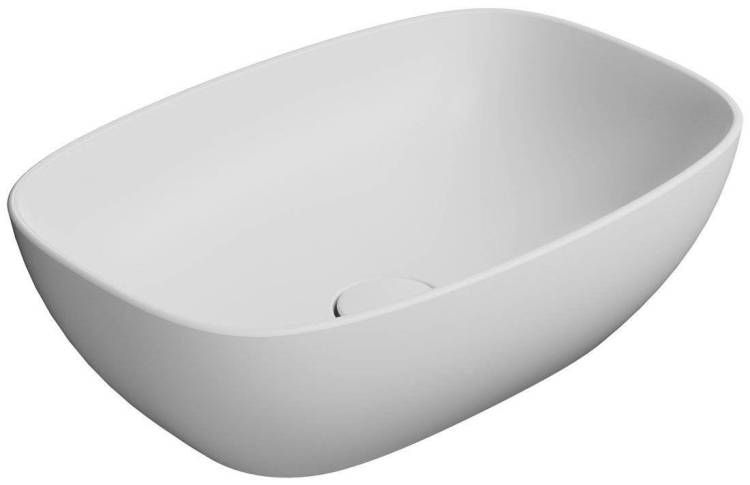 Раковина GSI Nubes 978409 белый матовый, 50x35