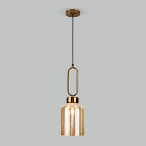 Подвесной светильник Eurosvet Flou 50229/1 янтарный