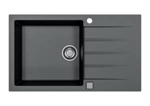 Мойка кухонная Alveus Granital Cadit 40 1132031 Carbon - G91 с сифоном, 86x50
