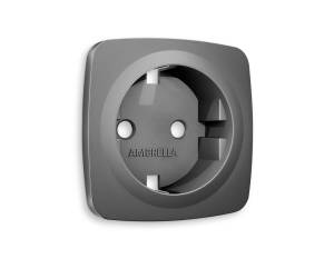 Лицевая панель для электрической розетки с заземлением Ambrella Volt Omega OP6560