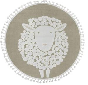 Ковер Oz Kaplan Vicenza A1094B Cream/Beige 0.8x0.8 м