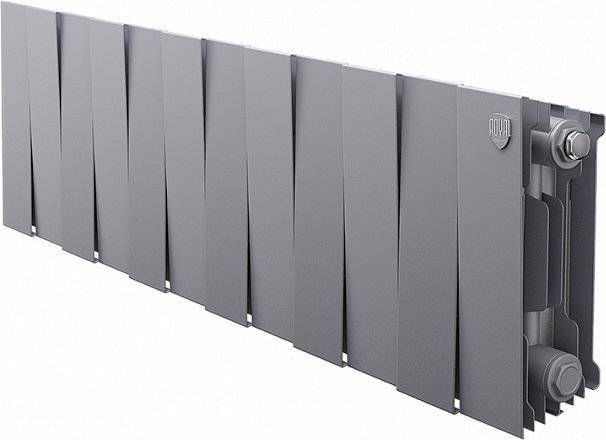 Радиатор биметаллический Royal Thermo Piano Forte 200 silver satin, 12 секций