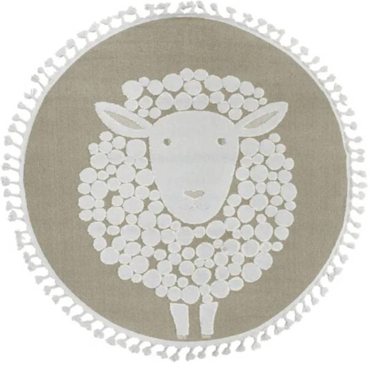 Ковер Oz Kaplan Vicenza A1094B Cream/Beige 0.8x0.8 м