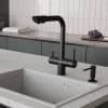 Смеситель для кухни Wasserkraft A8367 черный матовый фото 2