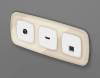 Лицевая панель для компьютерной/телефонной розетки RJ-45/RJ-11 Ambrella Volt Omega OP1320 фото 2