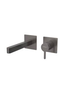 Смеситель для раковины BelBagno Delta DEL2.0-BLVM-GM-W0 с внутренней частью, оружейная сталь