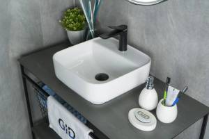 Раковина Gid Geométrico N9044 51165 белая, 38.5x38.5x14