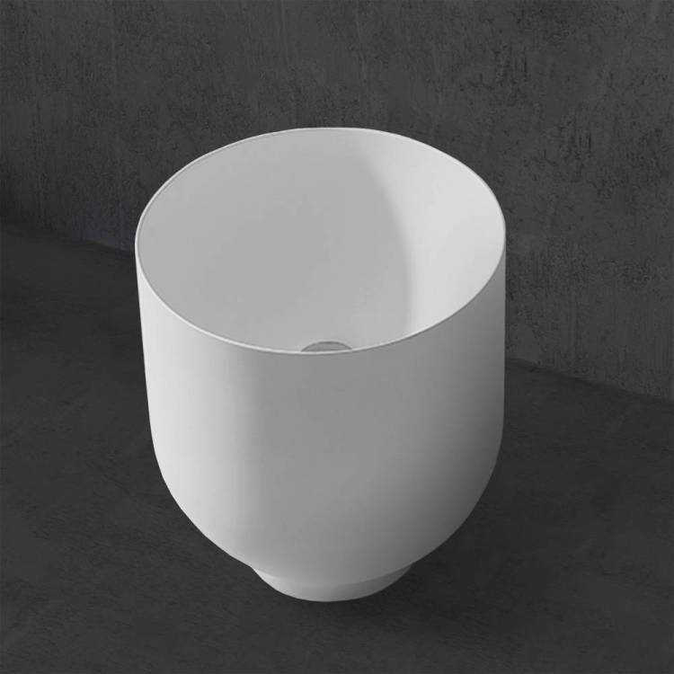 Раковина Abber Stein AS2618 40 см, белая матовая