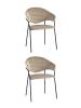 Набор из 2 стульев Stool Group Алексис AV 445-Cl-08 X2 капучино, велюр