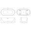 Акриловая ванна BelBagno BB411-1700-800-MATT 170x80 фото 8