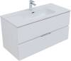 Мебель для ванной Aquanet Алвита New 100 274205 белый матовый, 1382x1010x460 фото 2