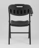 Набор из 4 складных стульев Stool Group Кейт D25X black X4 черный, банкетные, со столиком фото 6