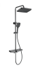 Душевая стойка Wonzon & Woghand WW-B3098-A-BGG с термостатом, темный графит
