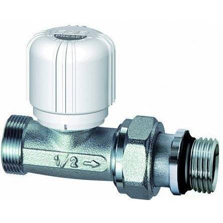 Вентиль термостатический FAR прямой с преднастройкой, 1/2 ВР, EPDM