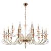 Люстра Crystal Lux Catarina Sp12+6 V2 Gold/Transparent-Cognac фото 2