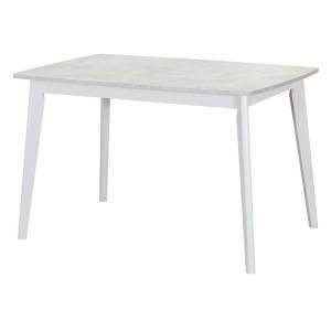 Стол Bradex Home Oslo RF 0006 бетон лайт, белый 120(160)x80x76