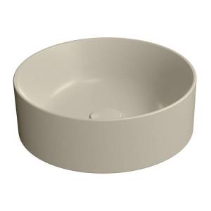 Раковина GSI Kube X 942608 40 см, бежевая матовая