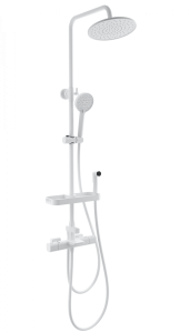 Душевая стойка Wonzon & Woghand WW-C3017-A1-MW с термостатом, белый
