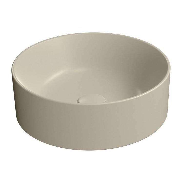 Раковина GSI Kube X 942608 40 см, бежевая матовая