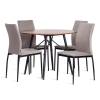 Стул Tetchair Capri (mod. BC565-DC) 21262 металл, флок, Light grey (светло-серый) HLR14/черный фото 9