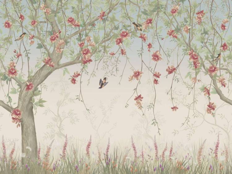 Фреска Ortograf Chinoiserie 33938 Inspiration Флок FLK