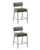 Набор из 2 полубарных стульев Stool Group Ponpoun Totoro Barstool OTE-SH 355+353 X2 зеленый