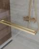 Душевой уголок Cezares LUX-A-FS-1-90-C-BORO профиль брашированное золото, стекло прозрачное, 90x90x195 фото 7