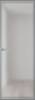 Межкомнатная дверь Profil Doors 1 AGN цвет профиля Серебро, стекло безопасное 4 мм иней 600x2000