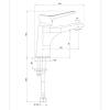 Смеситель для раковины Paini Messina MECR205N35 хром фото 5