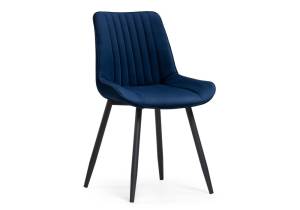 Стул Woodville Seda 502096 велюр синий / черный