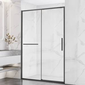 Душевая дверь Vincea Slim Soft VDS-1SS130CLGM профиль вороненая сталь, стекло прозрачное, 130x200