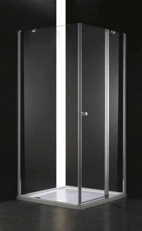 Душевой уголок Cezares ELENA-W-A-12-90-C-Cr профиль хром, стекло прозрачное, 90x90x195