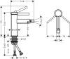 Смеситель для биде Hansgrohe Finoris 76200670 матовый черный фото 2