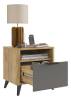 Тумбочка Mebelson Адам MSA-01.2564 дуб крафт золотой/графит фото 3