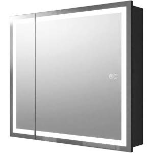 Зеркало-шкаф Uperwood Tanos ZTanos80b с подсветкой, 80x70 см