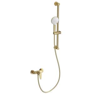 Смеситель для душа Wonzon & Woghand WW-AE3103-BG с душевым гарнитуром, брашированное золото