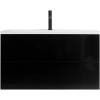 Тумба с раковиной BelBagno Marino 80 nero lucido фото 2