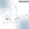 Комплект Grossman 901.5701.01.000 унитаз GR-5701 smart с инсталляцией 901.K31.01.000 фото 4