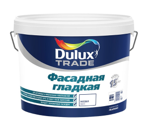 DULUX ФАСАДНАЯ ГЛАДКАЯ краска для минеральных поверхностей, Баз BС (0,9л)