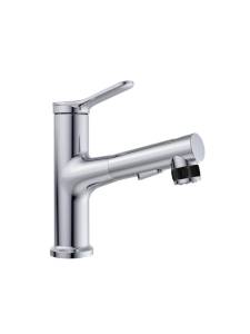 Смеситель для раковины BelBagno BB-LVMD-CRM-W0 с выдвижным изливом, хром