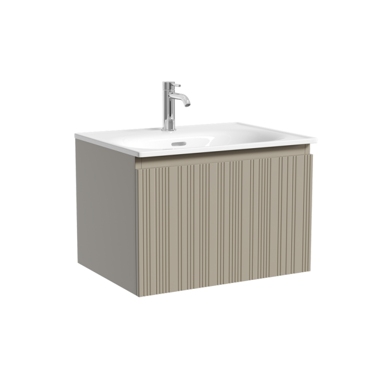 Тумба под раковину Sancos Code CD60GP подвесная, 59x45.3x40, Серая платина